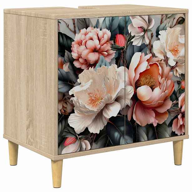 vidaXL Koupelnová skříň BORNE Sonoma 60 x 40 x 60 cm Kompozitní dřevo