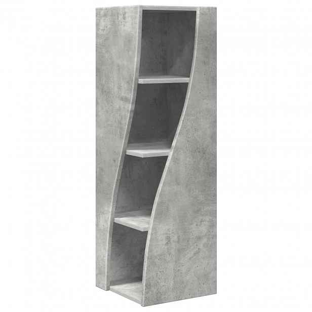 vidaXL Rohová skříňka 32x32x102cm Kompozitní dřevo Betonově šedá