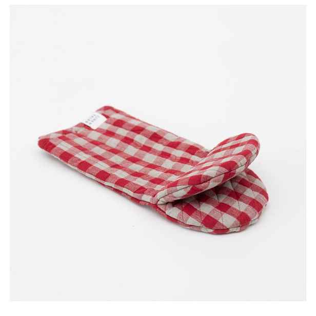 Lněná chňapka Red Gingham – Linen Tales