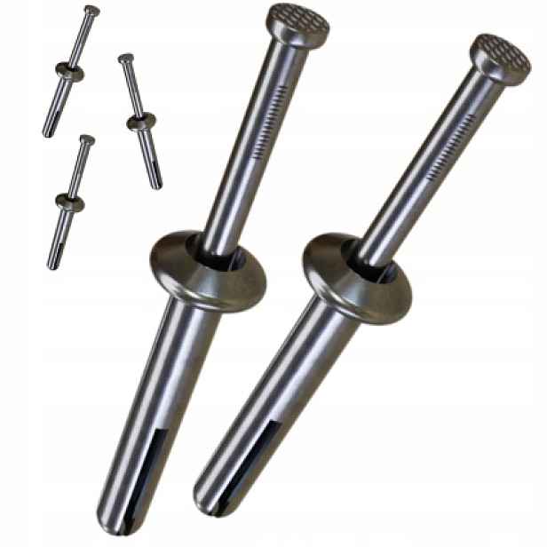 Sada 2x Stalco Kovový hmoždinkový kolík pro zatlučení 5,7x50mm 100 Ks