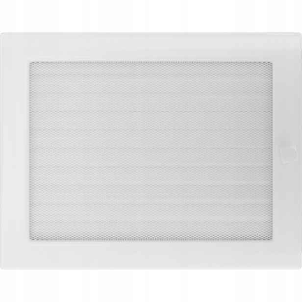 Ventilační mřížka 22x30 bílá s žaluzií