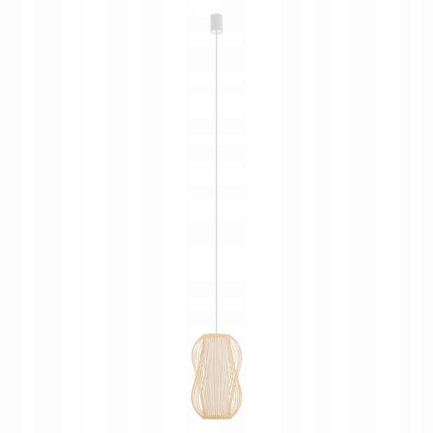 Závěsná skandinávská bambusová boho dekorativní lampa 21 cm Nowodvorski