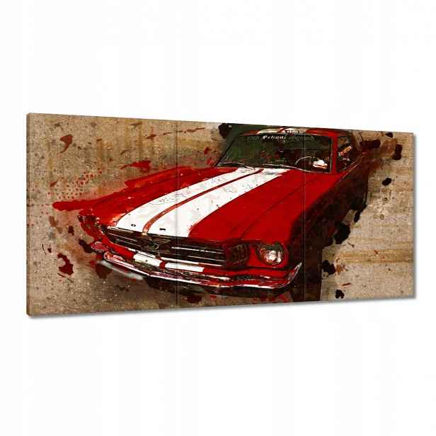 Obrazy 120x60 Červený Ford Mustang Usa
