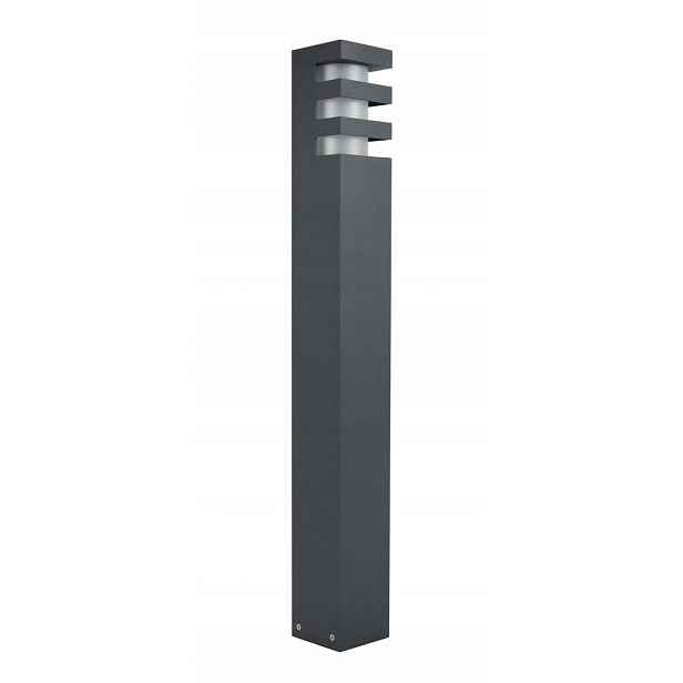 Lampa venkovní zahradní sloupek minimalistický tmavě šedý 75 cm Su-ma