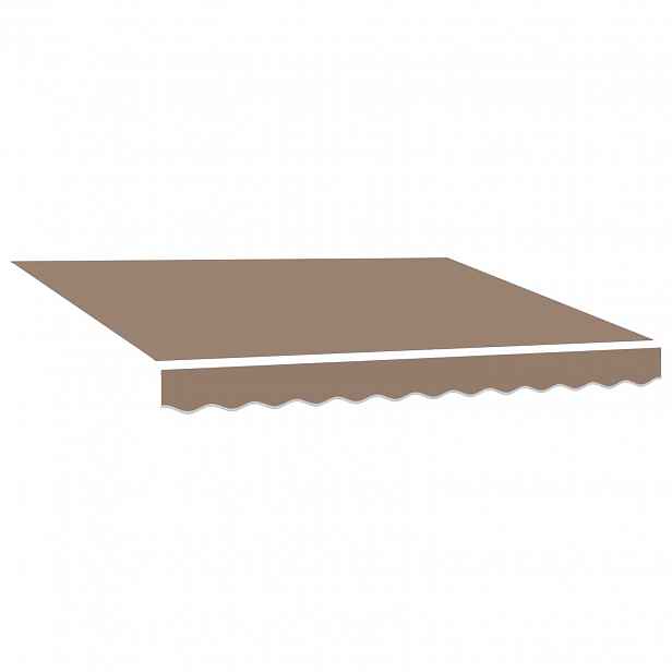 vidaXL Náhradní potah na markýzu pro 4,5x3 m Taupe Polyester