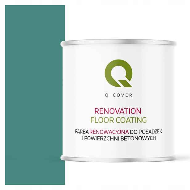 Barva Pro Renovaci Podlah Betonu Garáž Tyrkysová Mátová RAL6033 Polomat 2,5L