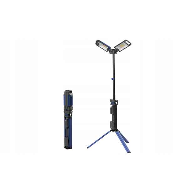 Akumulátorový Osvětlovací Stožár Led Lampa Hliníkový Stativ 2X30W 5000lm