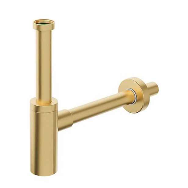 Bonomini INOXMATER umyvadlový sifon 5/4", odpad 32mm, nerez/zlato mat