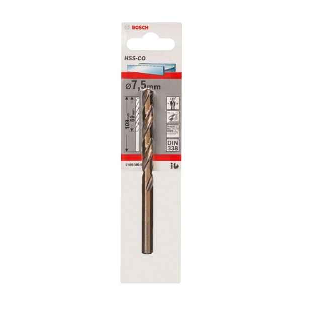 Bosch - Vrták do kovu, 7,5x109 mm 2608585859