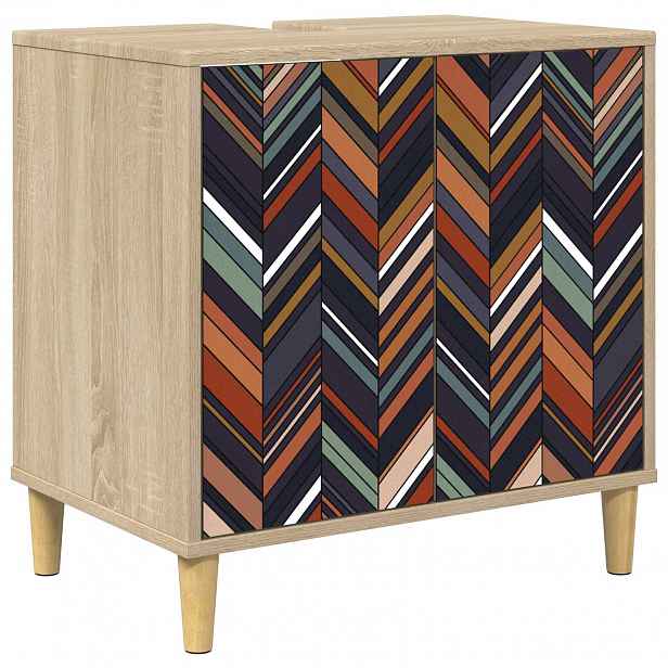 vidaXL Koupelnová skříň OMMEN Sonoma 60 x 40 x 60 cm Kompozitní dřevo