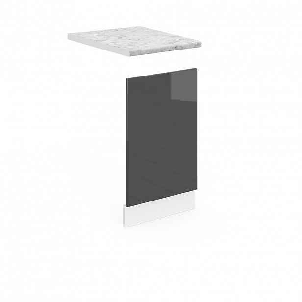 Vicco PŘEDNÍ PANEL R-Line Antracitový vysoký lesk 45 cm , PD Mramor