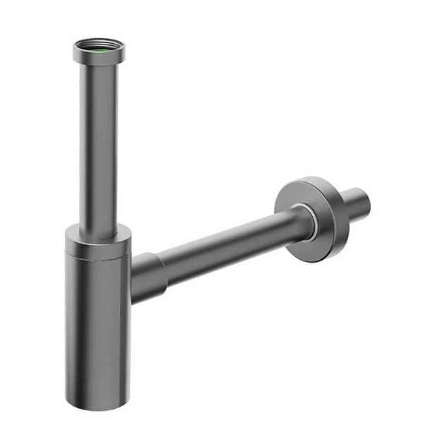 Bonomini INOXMATER umyvadlový sifon 5/4", odpad 32mm, nerez/gun metal