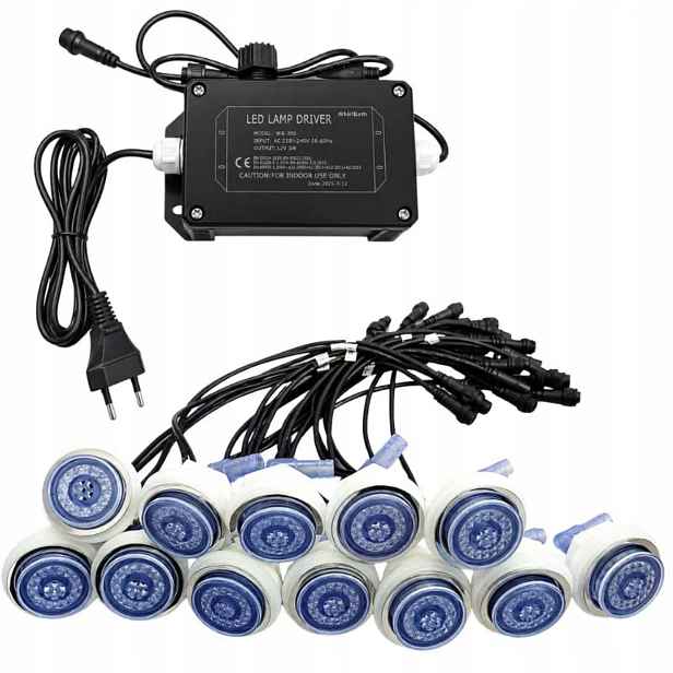 Led Trysky Pro Aeromasáž Rgb 12 ks osvětlení pro zahradní vířivku