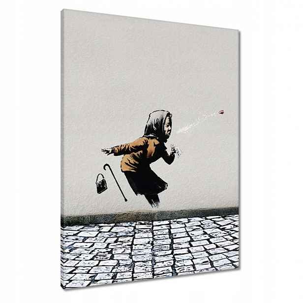 Obrazy 60x80 Banksy Babička Achoo Kicha