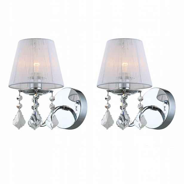 Sada 2 nástěnných lamp Cornelia Bílé Stylové Italux