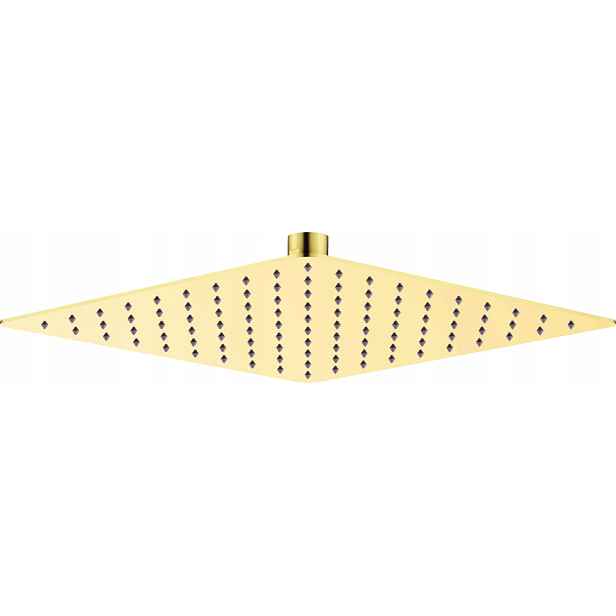 Dešťová sprcha zlatá 250 x 250 mm s funkcí Anti-calc