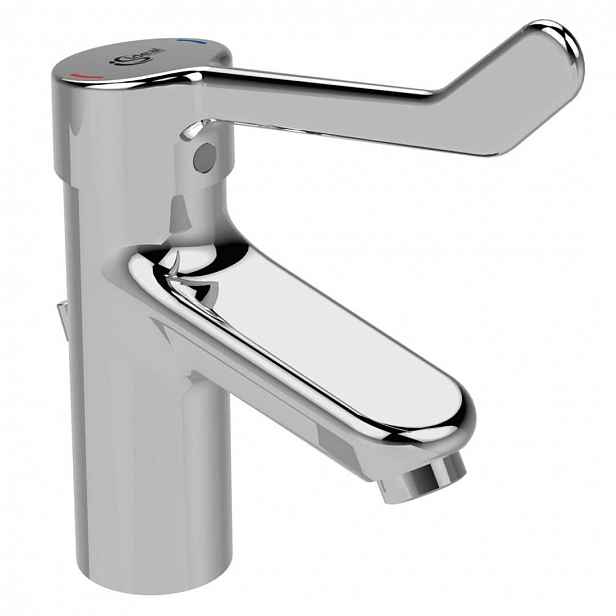 Ideal Standard Ceraplus II - Umyvadlová baterie s lékařskou pákou, s výpustí, chrom BC097AA
