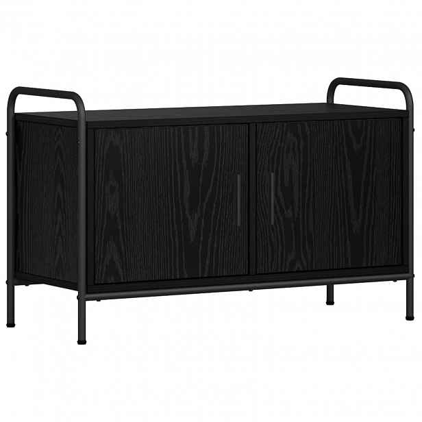 vidaXL Televizní skříň 79,5 x 33 x 50 cm Černý dub Kompozitní dřevo