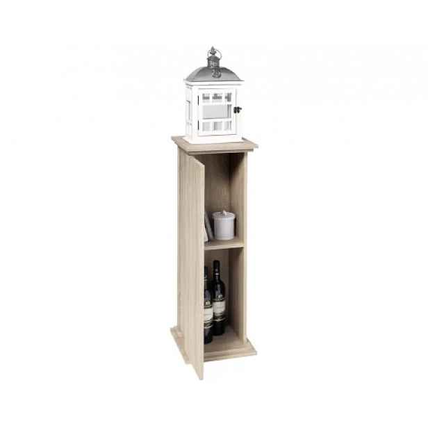 Skříňka v optice sloupu Essex 2, výška 89 cm, dub sonoma