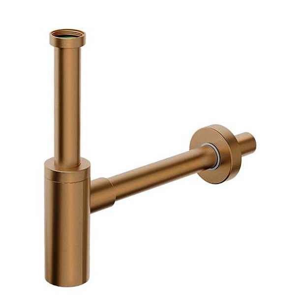 Bonomini INOXMATER umyvadlový sifon 5/4", odpad 32mm, nerez/měď mat
