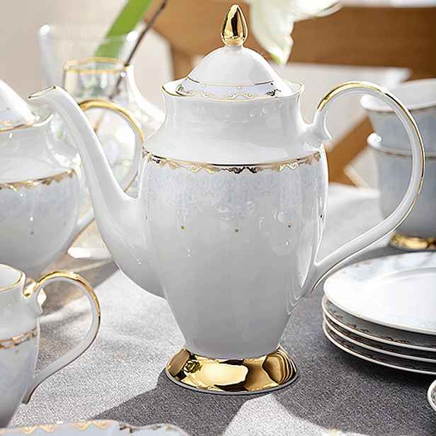 Kávový servis pro 6 osob 22 el. Astra Královská Světle Modrá Ćmielów