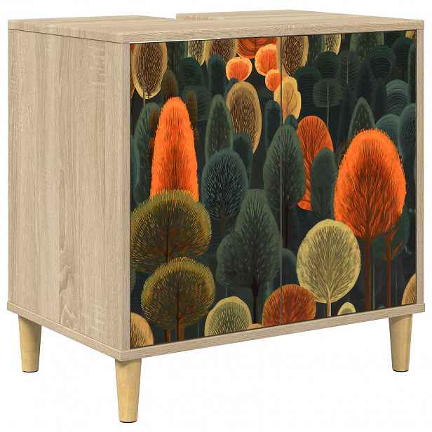 vidaXL Koupelnová skříň ZAANDAM Sonoma 60 x 40 x 60 cm
