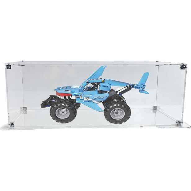 Vitrína s podstavcem Drewlandia pro stavebnici Lego 42134 Monster Jam Megalodon