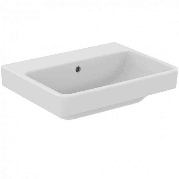 Ideal Standard i.Life B - Umyvadlo 55x44 cm, s přepadem, bez otvoru pro baterii, bílá T684601