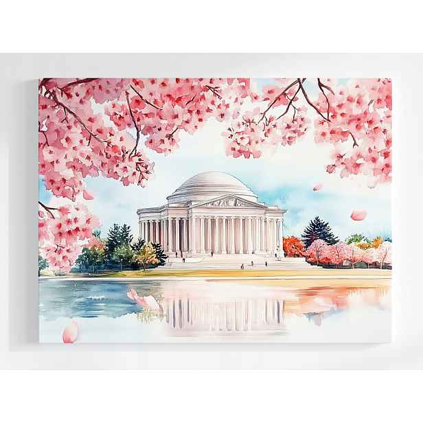 Plakát Město Washington Jefferson Memorial Jaro 100x75