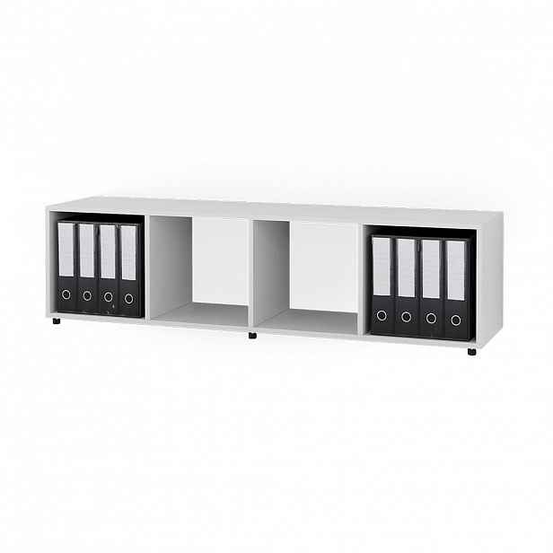 Vicco DĚLICÍ STĚNA Ludus Bílá 142.5 x 36.2 cm se 2 skládacími boxy opt.3