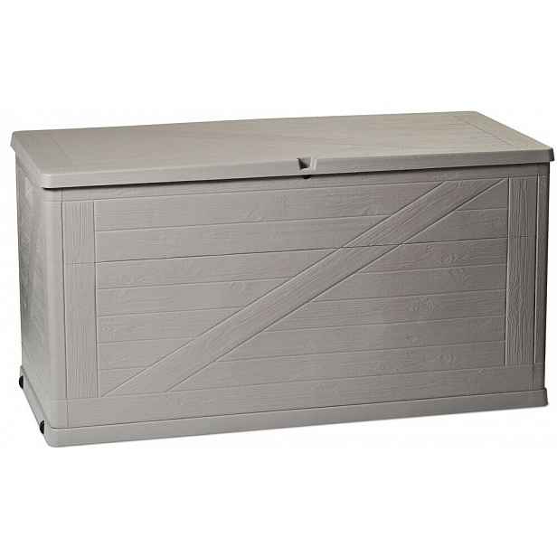 WOOD zahradní plastový úložný box 420 L - grafit