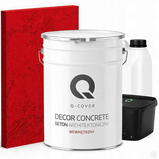 Architektonický Vnitřní Beton Set Červený Ohnivý H3616 19 kg 10 m2