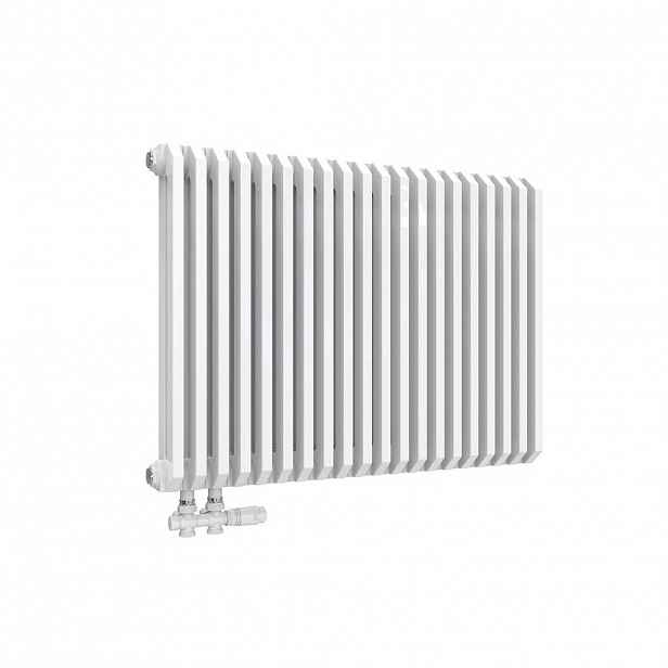 EMKE RADIÁTOR D-Profil Vertikální Lesklá Bílá 60/84 cm