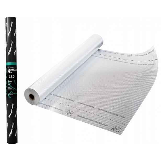 Fólie Parotěsná Aluminiová Vyztužená Parotěsná Eurovent Alu 180 g