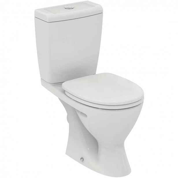 Ideal Standard Eurovit+ - WC kombi se sedátkem, zadní odpad, bílá V337001