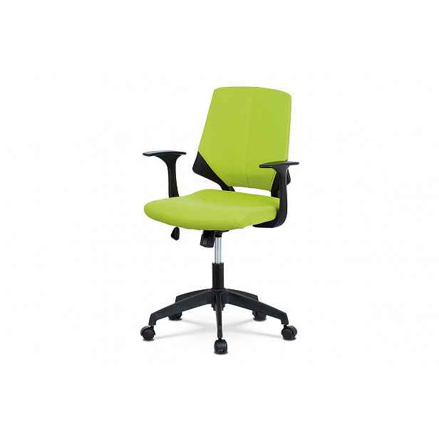 Kancelářská židle LIVITACA, zelená látka/černý plast