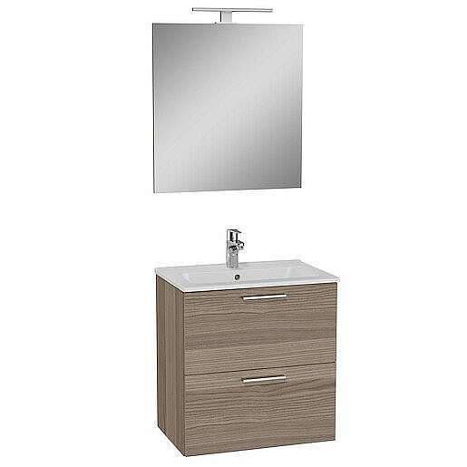 Koupelnová skříňka s umyvadlem zrcadlem a osvětlením Vitra Mia 59x61x39,5 cm