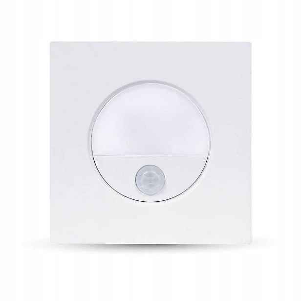 Schodišťové svítidlo 3W Led V-tac Bílá Snímač pohybu 230 V VT-8035 neutrální 100 lm