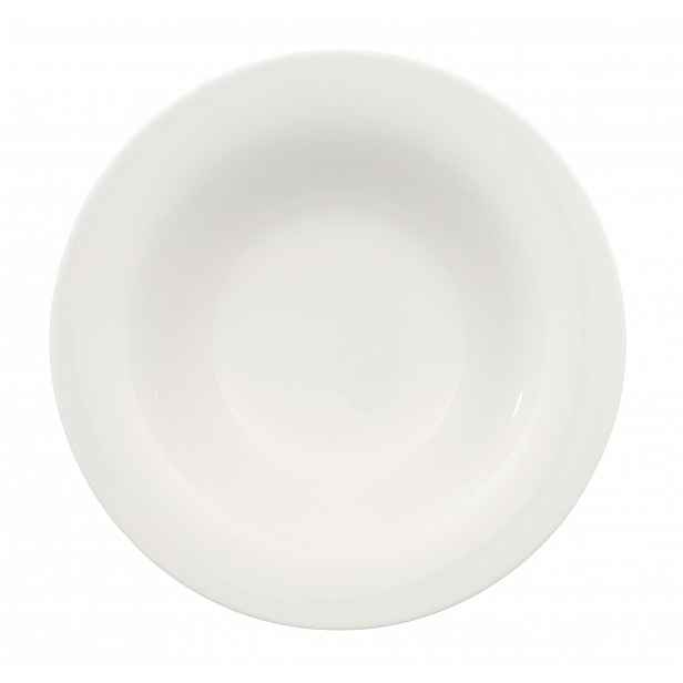 Bílý porcelánový hluboký talíř Villeroy & Boch New Cottage, ⌀ 23 cm