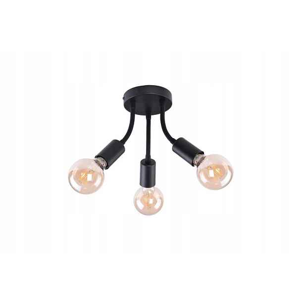 Almus přisazené stropní svítidlo max. 3x60W E27 IP20 černá