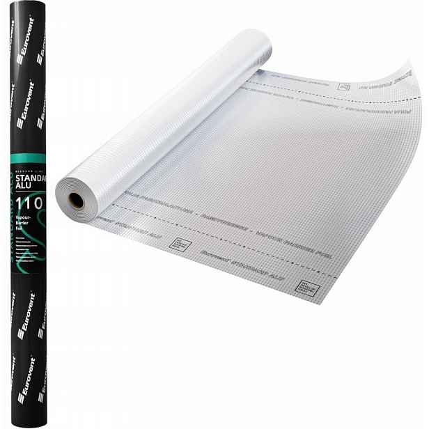 Fólie Parotěsná Aluminiová Vyztužená Eurovent Alu 110 g 37,5 m²