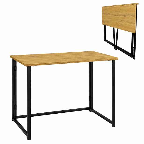 Skládací Počítačový Stůl 80x40x74 cm Dub Rustikální Loft Pro Notebook