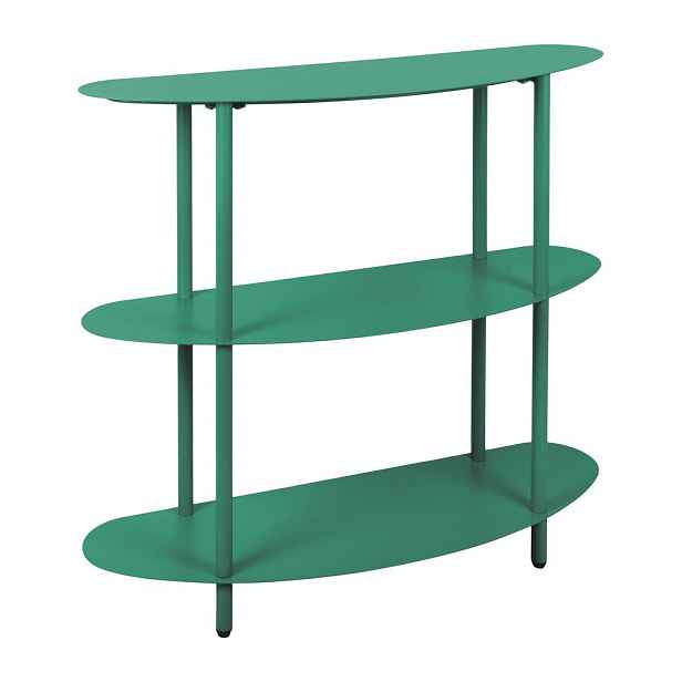 Zelený kovový regál 90x82x28 cm Cool Retro – Leitmotiv