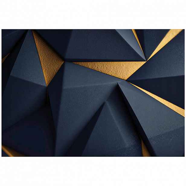 Wallarena ABSTRAKTNÍ geometrická fototapeta modrá 150x105 cm
