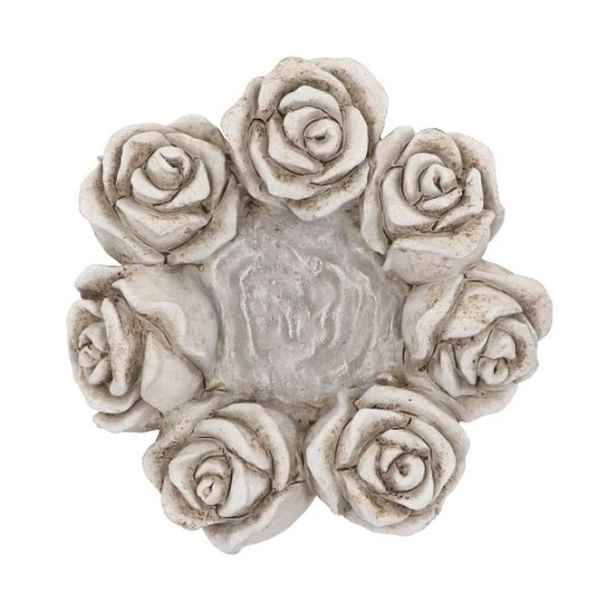 Cementový květináč mísa s růžemi Saint antique Rose - 24*24*9 cm daan kromhout