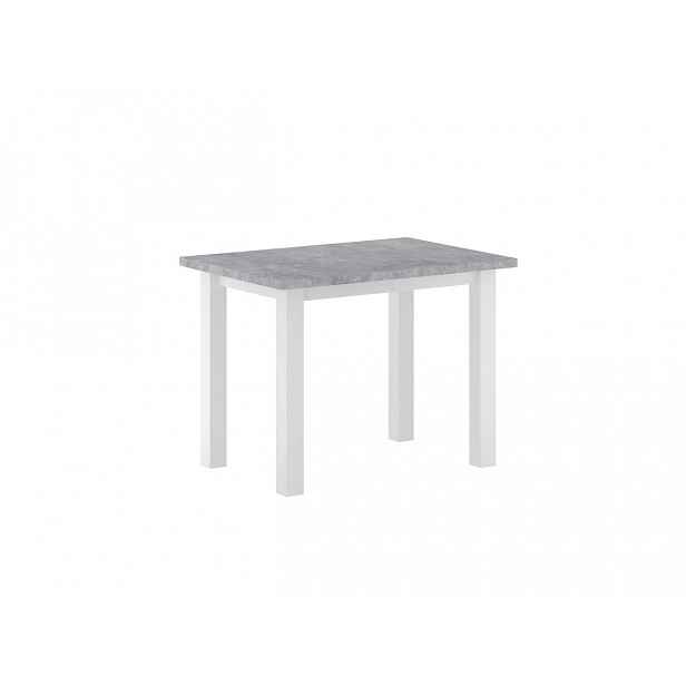 Malý jídelní stůl 70x100 cm ARNULF - beton / bílý