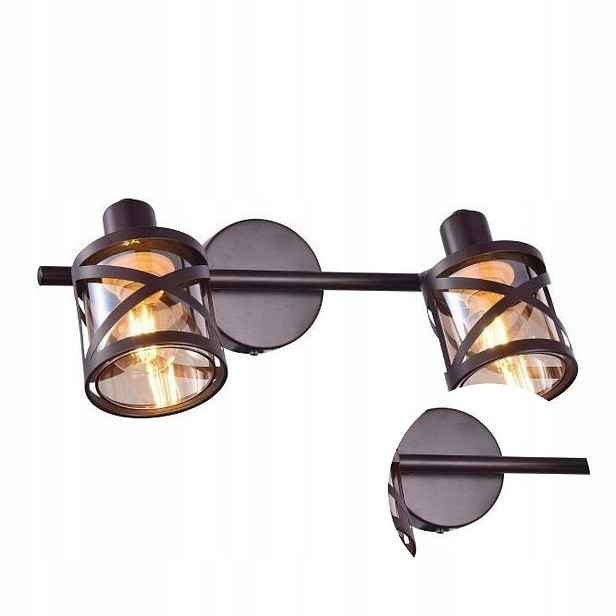 Nástěnné svítidlo Spot Bronz 2xE14 40W Industriální kov Rabalux