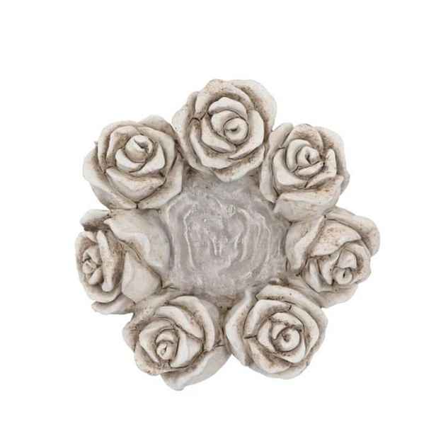 Cementový květináč mísa s růžemi Saint antique Rose - 21*21*8 cm daan kromhout