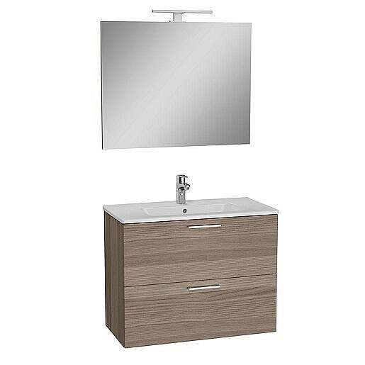 Koupelnová skříňka s umyvadlem zrcadlem a osvětlením Vitra Mia 79x61x39,5 cm