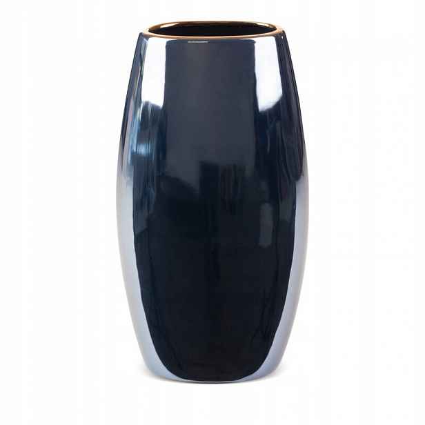Váza 19x12x35 Amora tmavě modrá